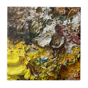 Artist's palette #1 ceramic tile