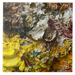Artist's palette #1 ceramic tile