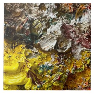 Artist's palette #1 ceramic tile