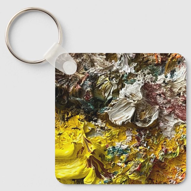 Artist's palette #1 key ring (Front)