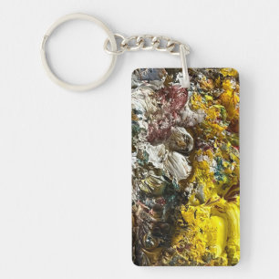 Artist's palette #1 key ring