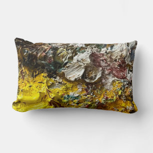 Artist's palette #1 lumbar cushion