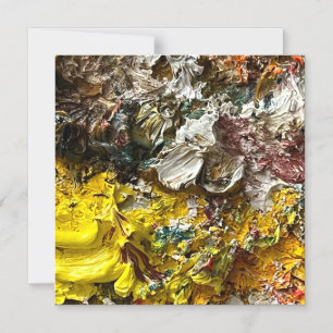 Artist's palette #1 magnetic invitation