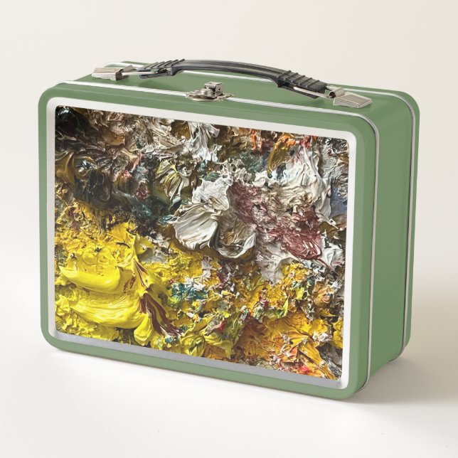 Artist's palette #1 metal lunch box (Front)