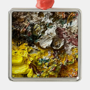 Artist's palette #1 metal ornament