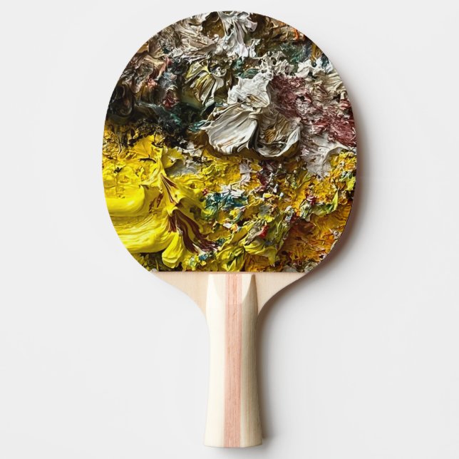Artist's palette #1 ping pong paddle (Front)