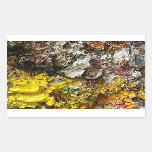 Artist's palette #1 rectangular sticker