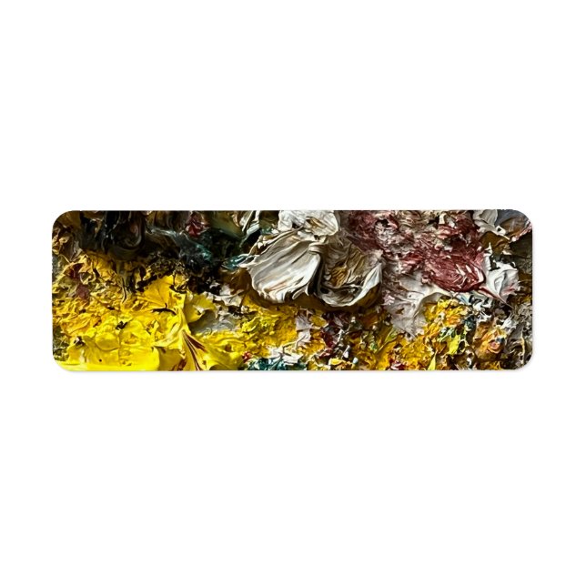 Artist's palette #1 return address label (Front)