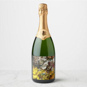 Artist's palette #1 sparkling wine label