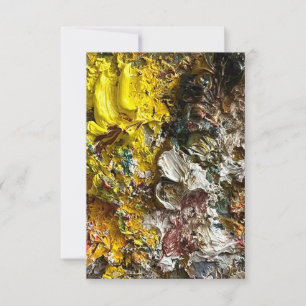 Artist's palette #1 thank you card