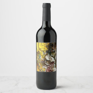 Artist's palette #1 wine label