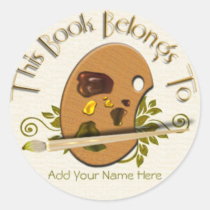 Artists Palette Classic Round Sticker