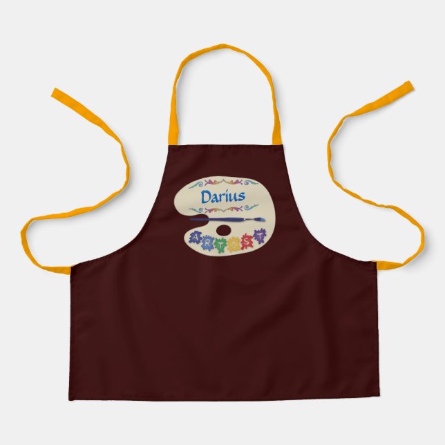 Artists Palette Kids Paint Smock Apron (Front)