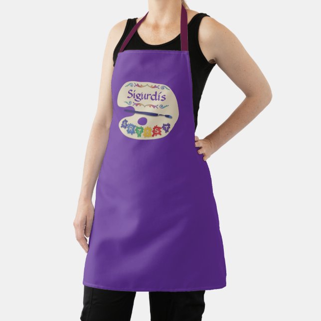 Artists Palette Painting Smock Apron (Insitu)