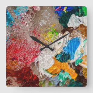 Artist's Palette wall clock