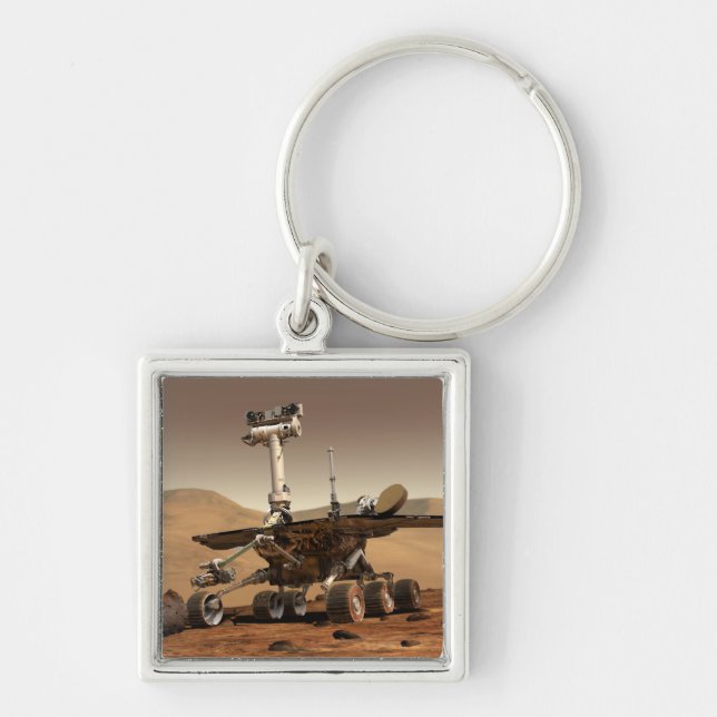 Artist's Rendition of Mars Rover Key Ring (Front)