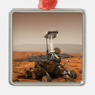 Artists rendition of Mars Rover Metal Tree Decoration