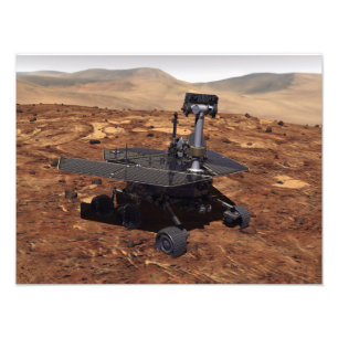 Artists rendition of Mars Rover Photo Print
