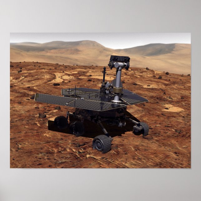 Artists rendition of Mars Rover Poster (Front)