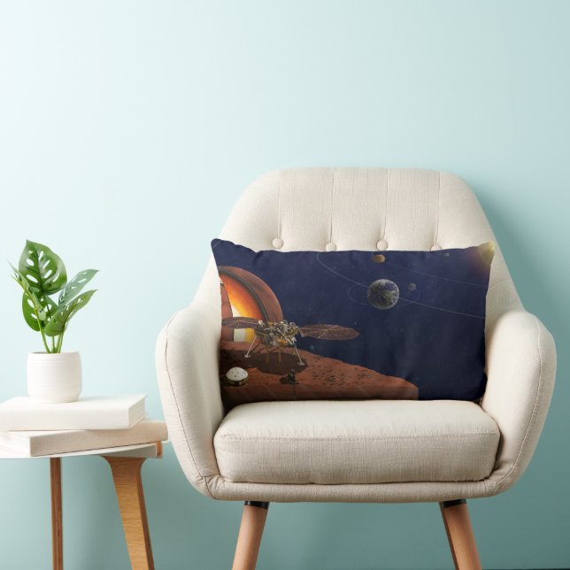 Artist's Rendition Of The Insight Lander. Lumbar Cushion (Chair)