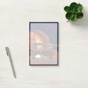 Artist's Rendition Of The Insight Lander. Post-it Notes