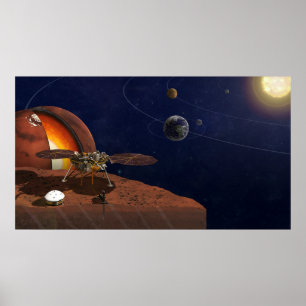 Artist's Rendition Of The Insight Lander. Poster