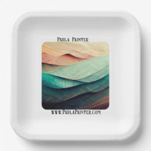 Artists Show Reception Marketing  Paper Plate