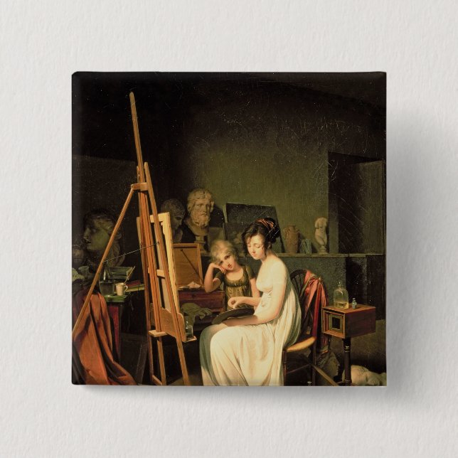 Artist's Studio 15 Cm Square Badge (Front)