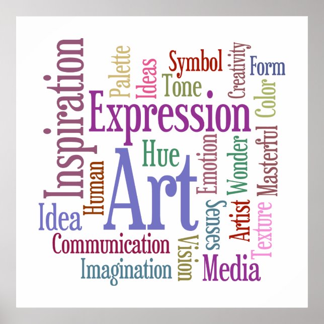 Artist's Studio Colourful Creative Inspirations Poster (Front)
