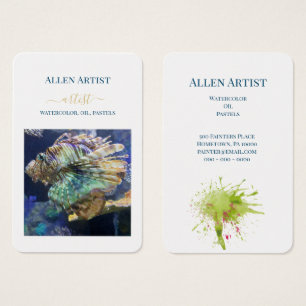 ARTISTS WHITE BUSINESS AND CONTACT PROFILE CARDS