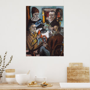 Artists with Vegetables   Max Beckmann   Poster