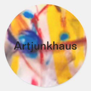 Artjunkhaus Hummingbird Abstract Jeff Hankamer fun Classic Round Sticker