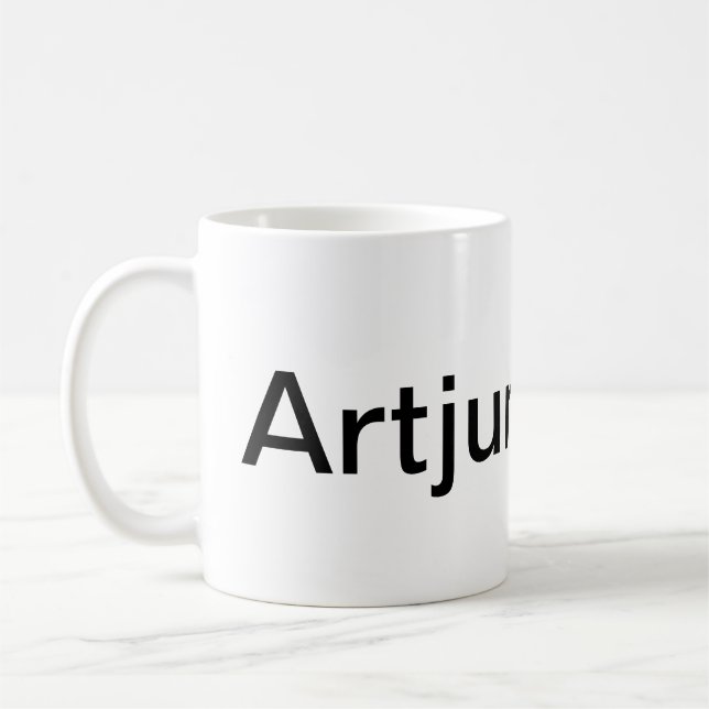 Artjunkhaus Splash-Art Jeff Hankamer Minimalist Coffee Mug (Left)