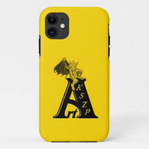 ArtKSZP logo black yellow Design iPhone 11 Case