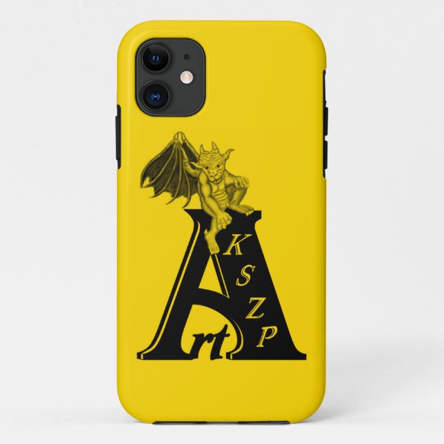 ArtKSZP logo black yellow Design Case-Mate iPhone Case (Back)