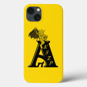 ArtKSZP logo black yellow Design iPhone 13 Case