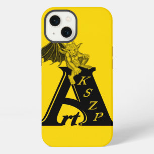 ArtKSZP logo black yellow Design iPhone Case
