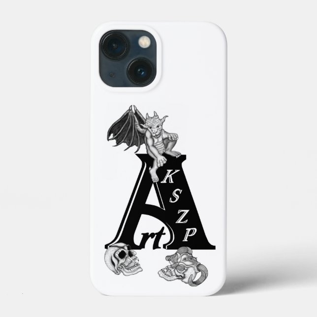 ArtKSZP Logo with Golem and Skull Case-Mate iPhone Case (Back)