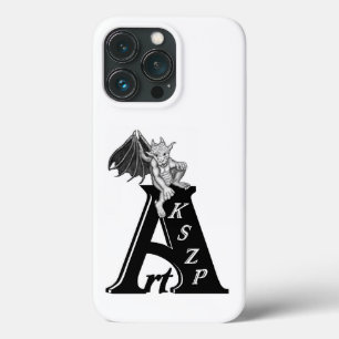 ArtKSZP Logo with Golem Black and White Design iPhone 13 Pro Case