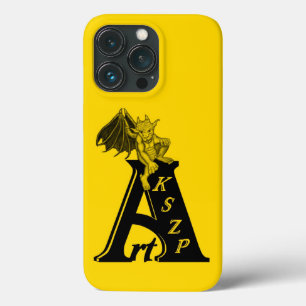 ArtKSZP Logo with Golem , Yellow and black Design iPhone 13 Pro Case