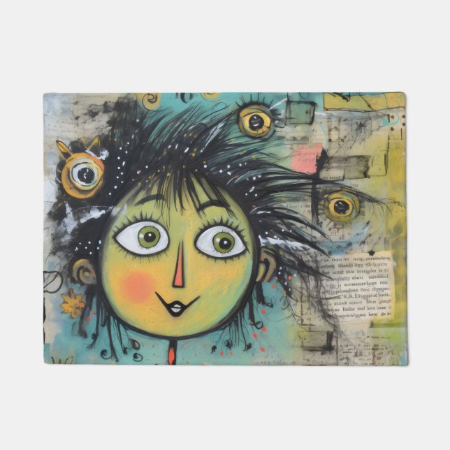 ArtLady 17 Charming and distressed Doormat (Front)