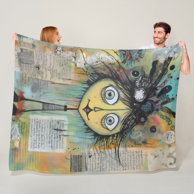 ArtLady 24 Charming and distressed Fleece Blanket (In Situ)