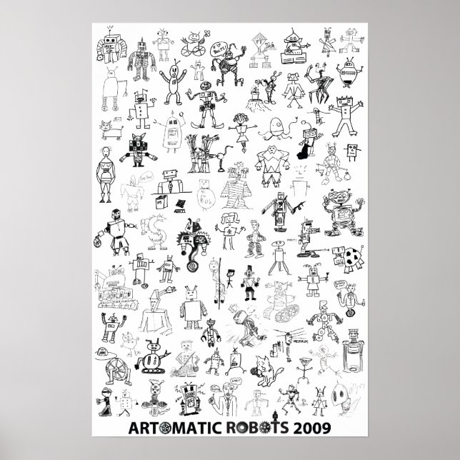 Artomatic Robots 2009 Poster 1 (Front)