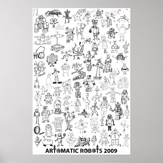 Artomatic Robots 2009 Poster 2 (Front)