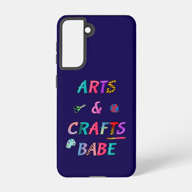 Arts and Crafts Babe Samsung Galaxy S21 Case (Back)