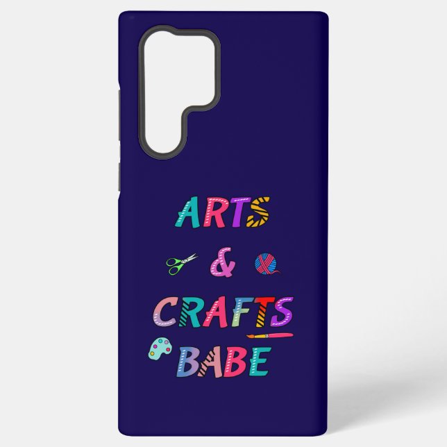 Arts and Crafts Babe Samsung Galaxy S22 Ultra Case (Back)