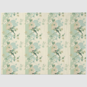 Arts and crafts inspired birds and foliage tissue paper