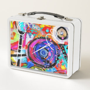 Arts and Crafts Metal Lunch Box