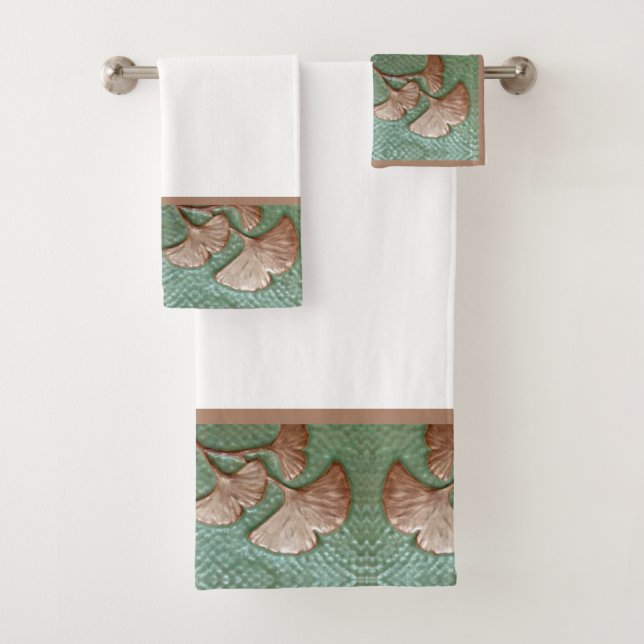 Arts and Crafts motif Bath towel set (Insitu)