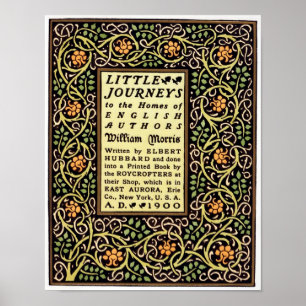 Arts And Crafts movement 1900 book cover design Poster